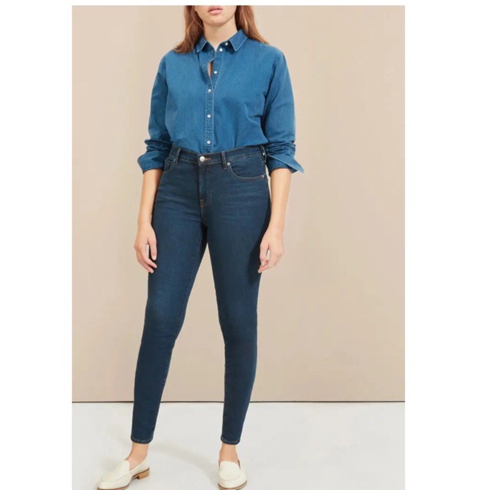 EVERLANE Mid Rise Skinny Ankle Jeans Size 23‎ Minimalist Casual 90s Effortless